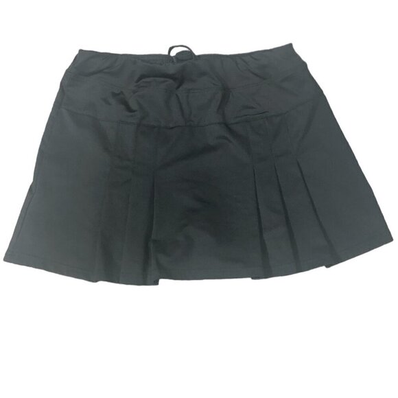 SOBRISAH Skort Women's Size Medium Black Pleats Pocket Tennis Outerwear Shorts - Picture 2 of 10